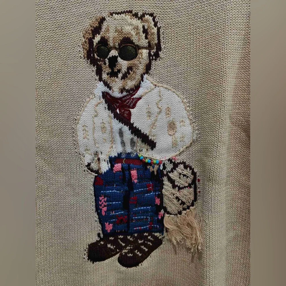 Ralph Lauren Embroidered Bear Sweater - Classic Chic - Picture 2 of 9